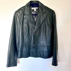 Vintage genuine leather blazer Jacket